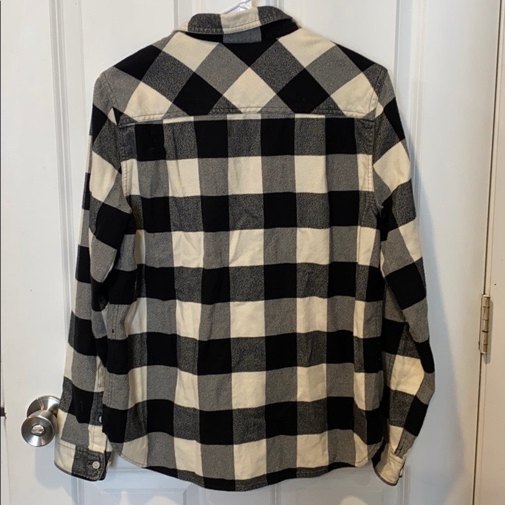 J Crew Buffalo Plaid 1/2 Zip Flannel Shirt EUC - Picture 9 of 16